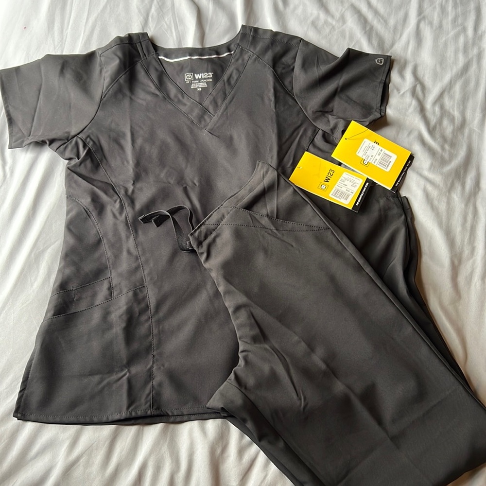 Brand new WonderWink black scrub set
